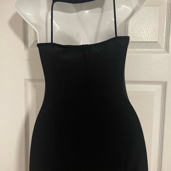 Black maxi dress with side slit by C'est Moi size S - Picture 5 of 5